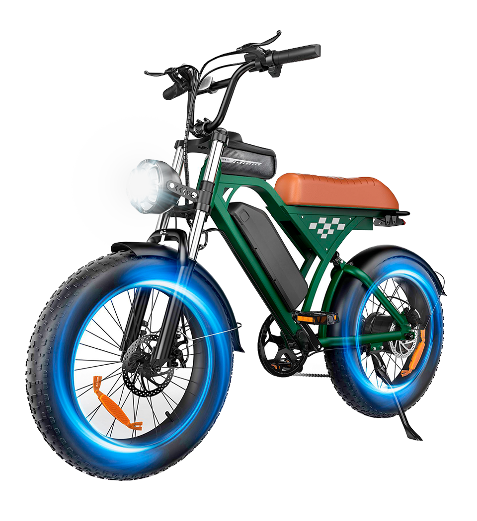 BICICLETA ELÉTRICA LAMBO EB5 MAX VERDE - EBIKES LAMBO