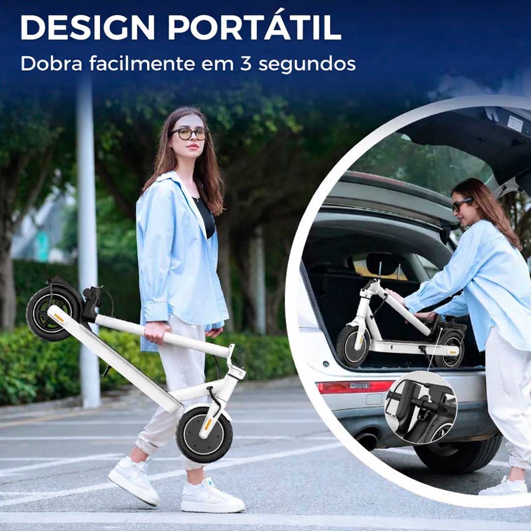 Patinete Elétrico Lambo W3 Branco - EBIKES LAMBO