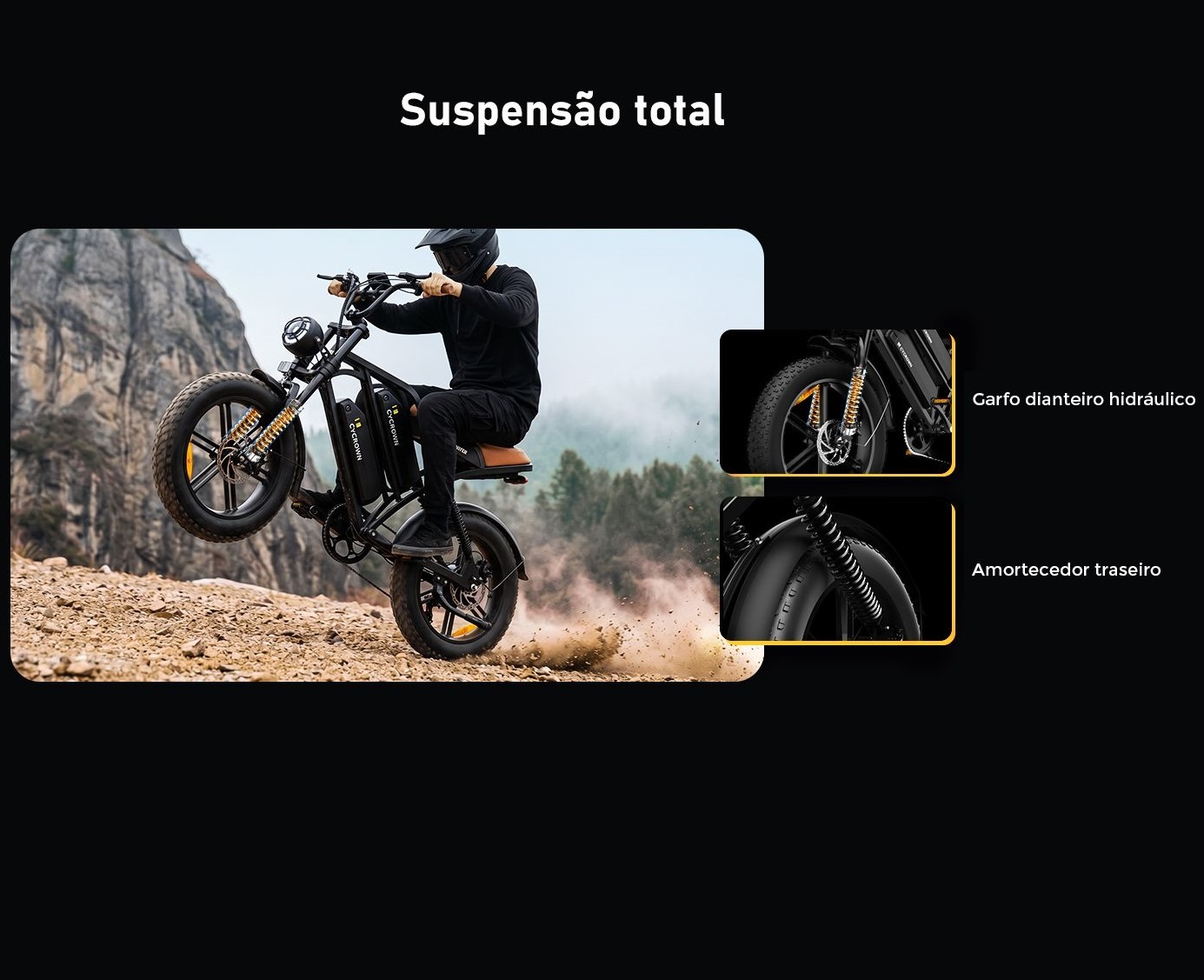 Bicicleta Elétrica CYC Hunter Pro - Ebikes Lambo