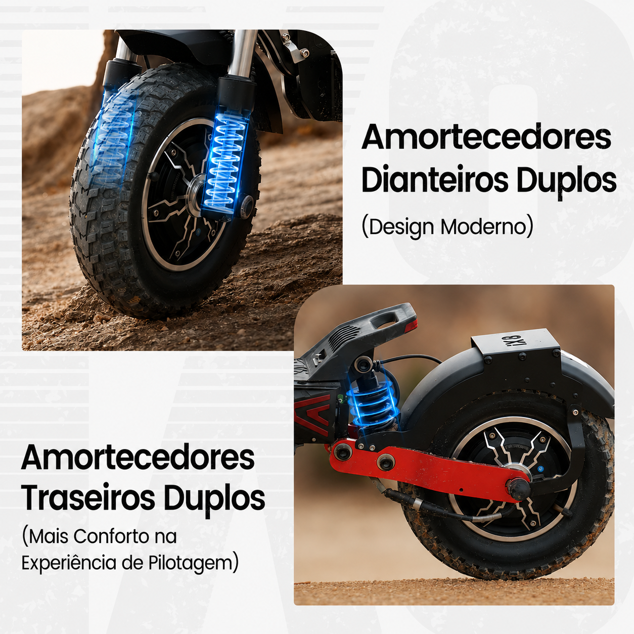 Patinete Elétrico iX8 - Patinete elétrico de 1200w*2 - Ebikes Lambo