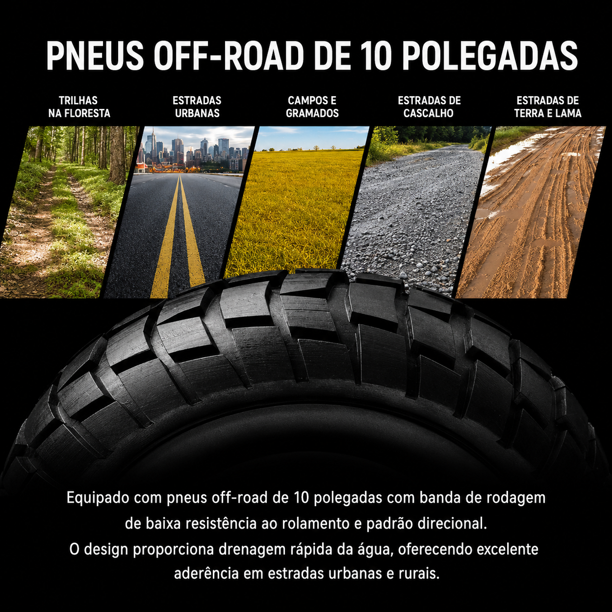 Patinete elétrico D1 - Patinete elétrico de 1200w - Ebikes Lambo Patinete elétrico D1 - Patinete elétrico de 1200w - Ebikes Lambo