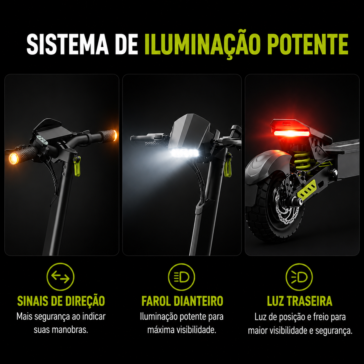 Patinete elétrico D1 - Patinete elétrico de 1200w - Ebikes Lambo Patinete elétrico D1 - Patinete elétrico de 1200w - Ebikes Lambo