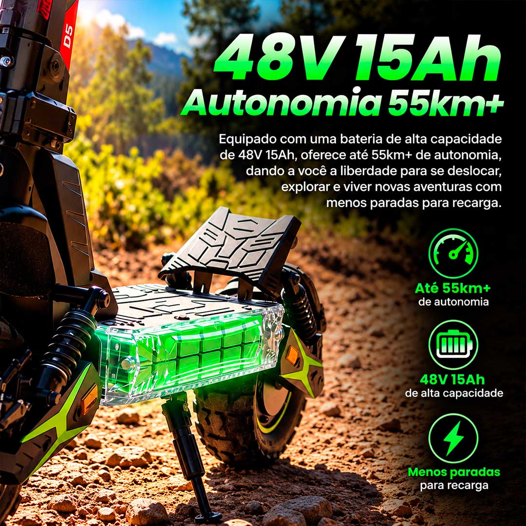 Patinete elétrico D3 - Patinete elétrico de 1000w - Ebikes Lambo