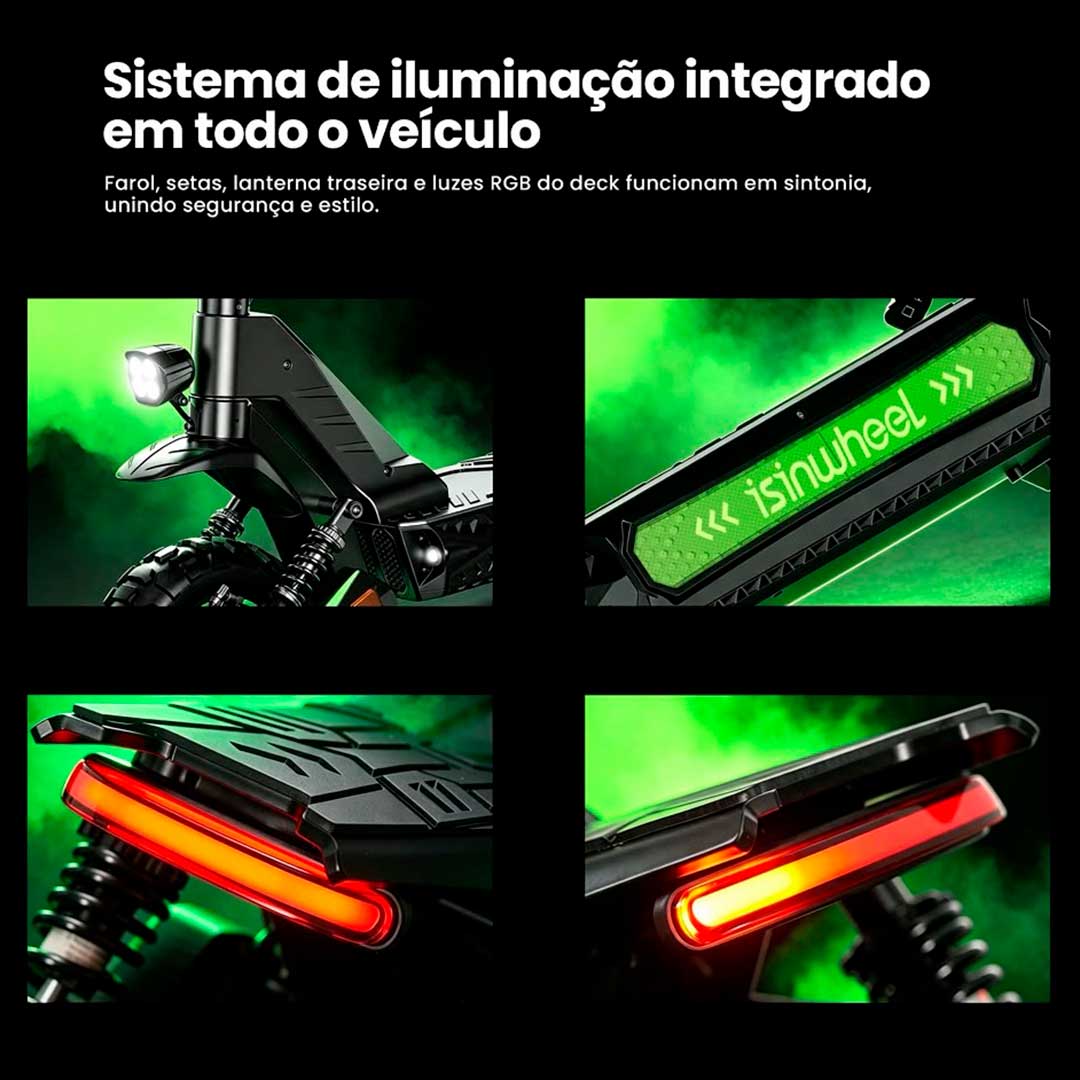 Patinete elétrico D3 - Patinete elétrico de 1000w - Ebikes Lambo