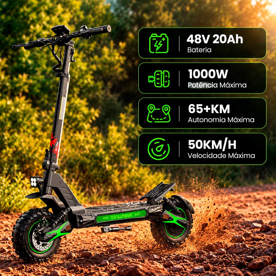 Patinete elétrico D3 Plus - Patinete elétrico de 1000w - Ebikes Lambo Patinete elétrico D3 Plus - Patinete elétrico de 1000w - Ebikes Lambo