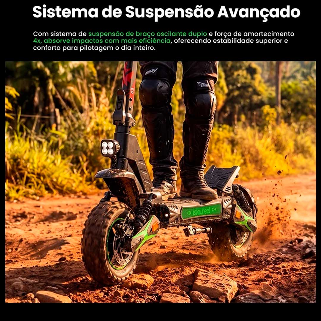 Patinete elétrico D3 Plus - Patinete elétrico de 1000w - Ebikes Lambo Patinete elétrico D3 Plus - Patinete elétrico de 1000w - Ebikes Lambo
