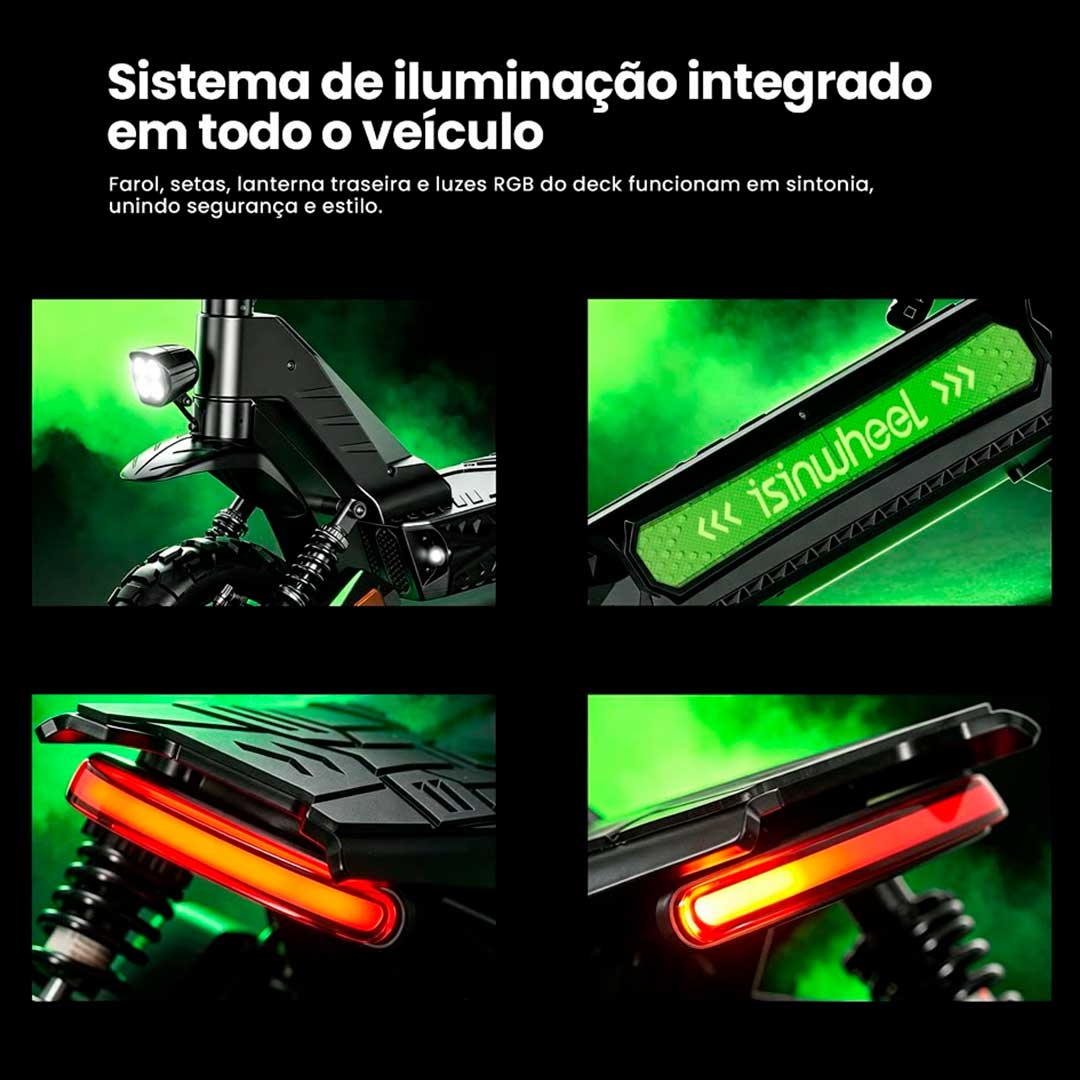 Patinete elétrico D3 Plus - Patinete elétrico de 1000w - Ebikes Lambo Patinete elétrico D3 Plus - Patinete elétrico de 1000w - Ebikes Lambo