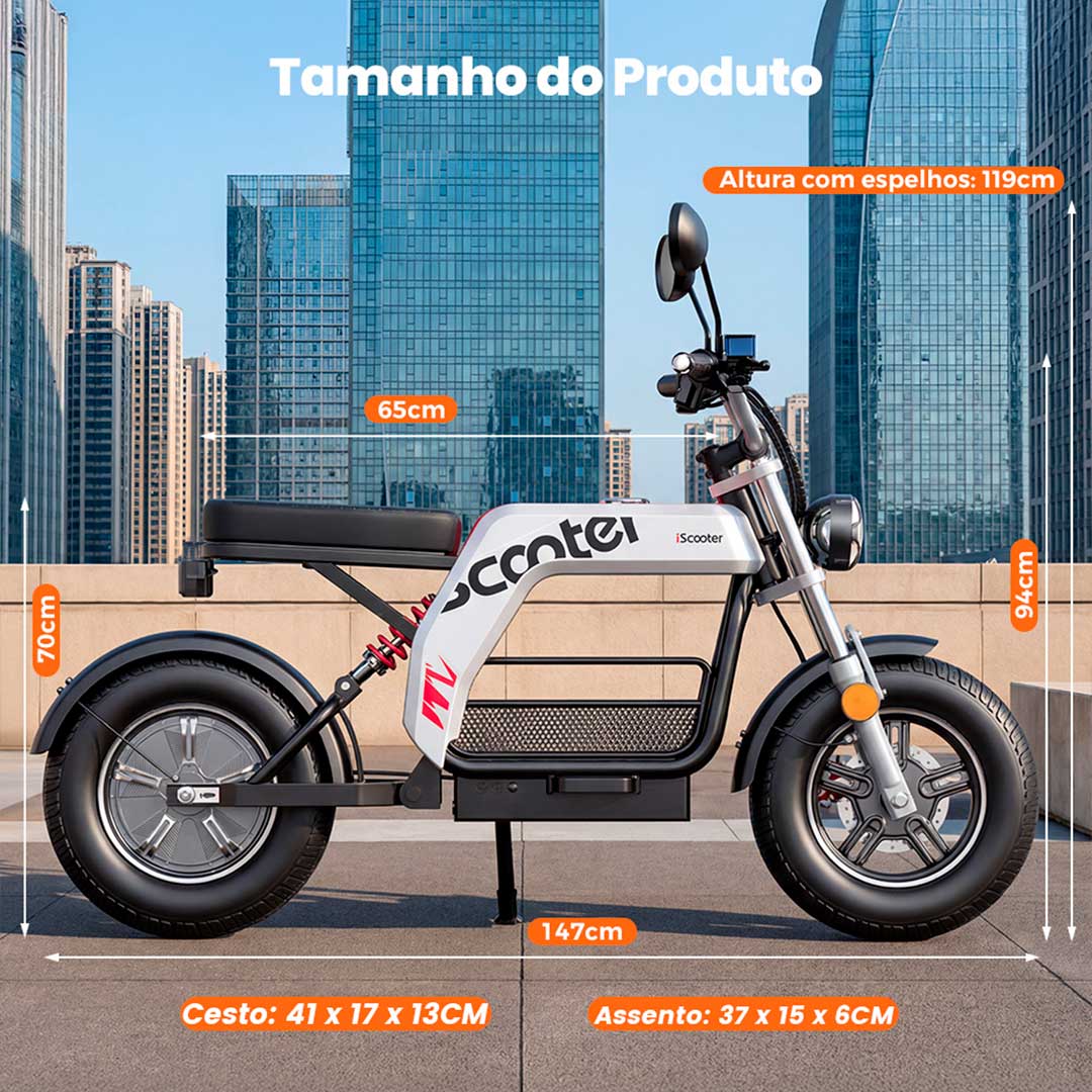 Scooter Elétrico DX5 Pro - Scooter elétrico 1500w - Ebikes Lambo Scooter Elétrico DX5 Pro - Scooter elétrico 1500w - Ebikes Lambo