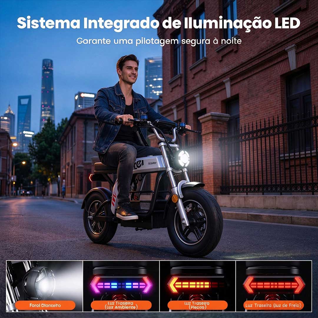 Scooter Elétrico DX5 Pro - Scooter elétrico 2000w - Ebikes Lambo