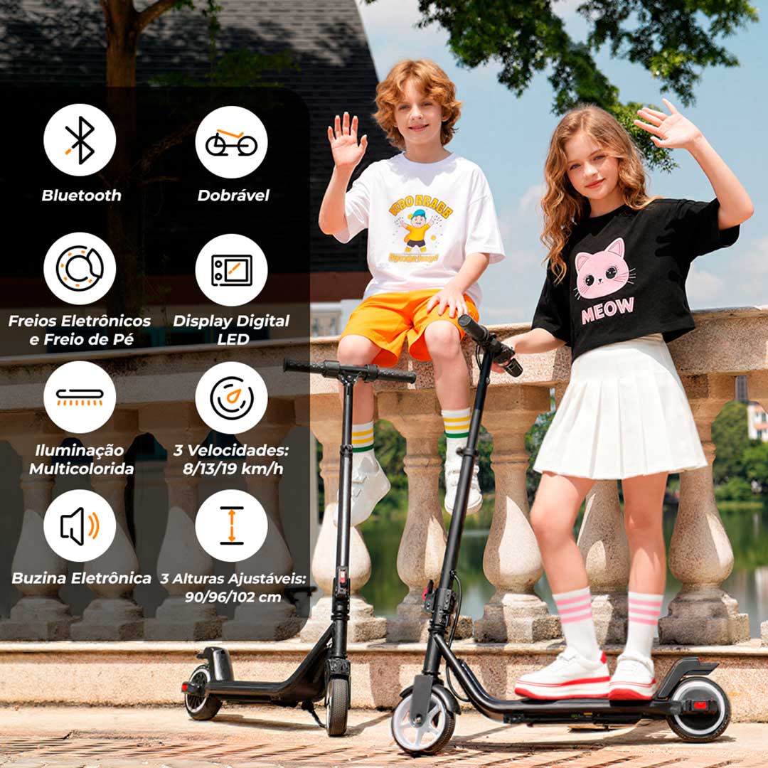 Patinete Elétrico iK3 Max - Patinete elétrico de 200w - Ebikes Lambo Patinete Elétrico iK3 Max - Patinete elétrico de 200w - Ebikes Lambo