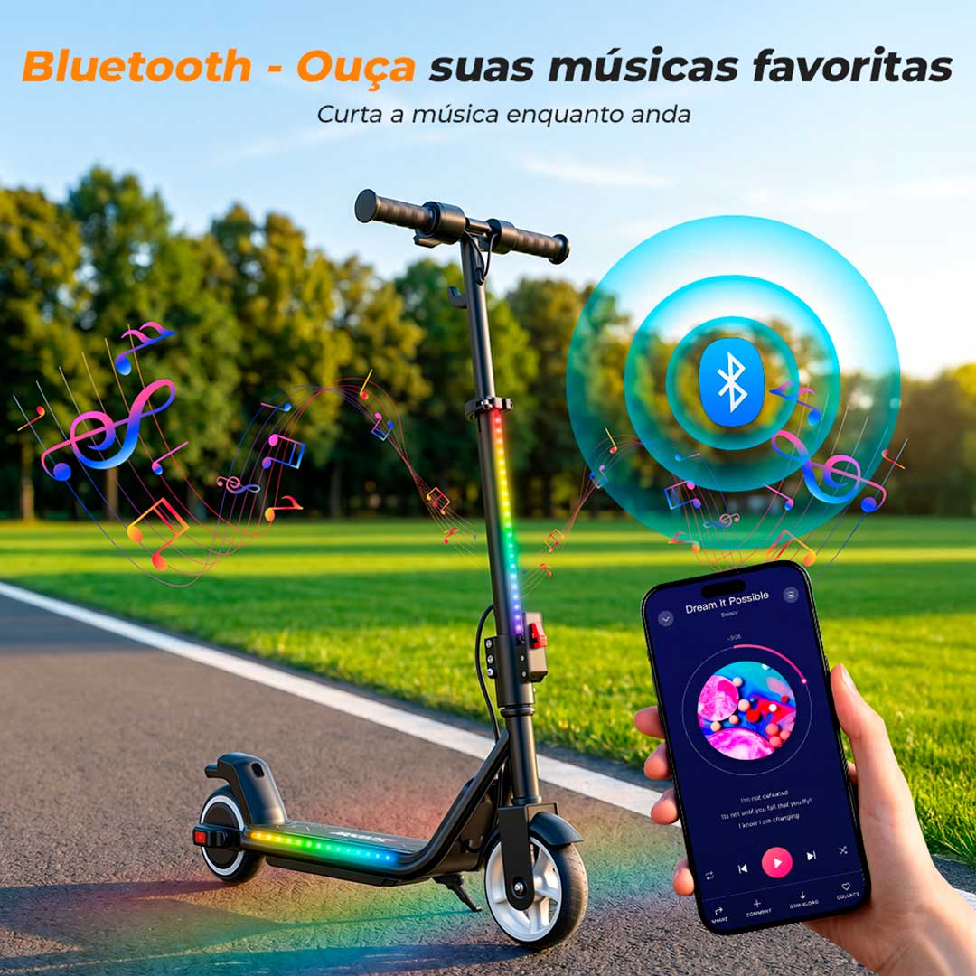Patinete Elétrico iK3 Max - Patinete elétrico de 200w - Ebikes Lambo Patinete Elétrico iK3 Max - Patinete elétrico de 200w - Ebikes Lambo