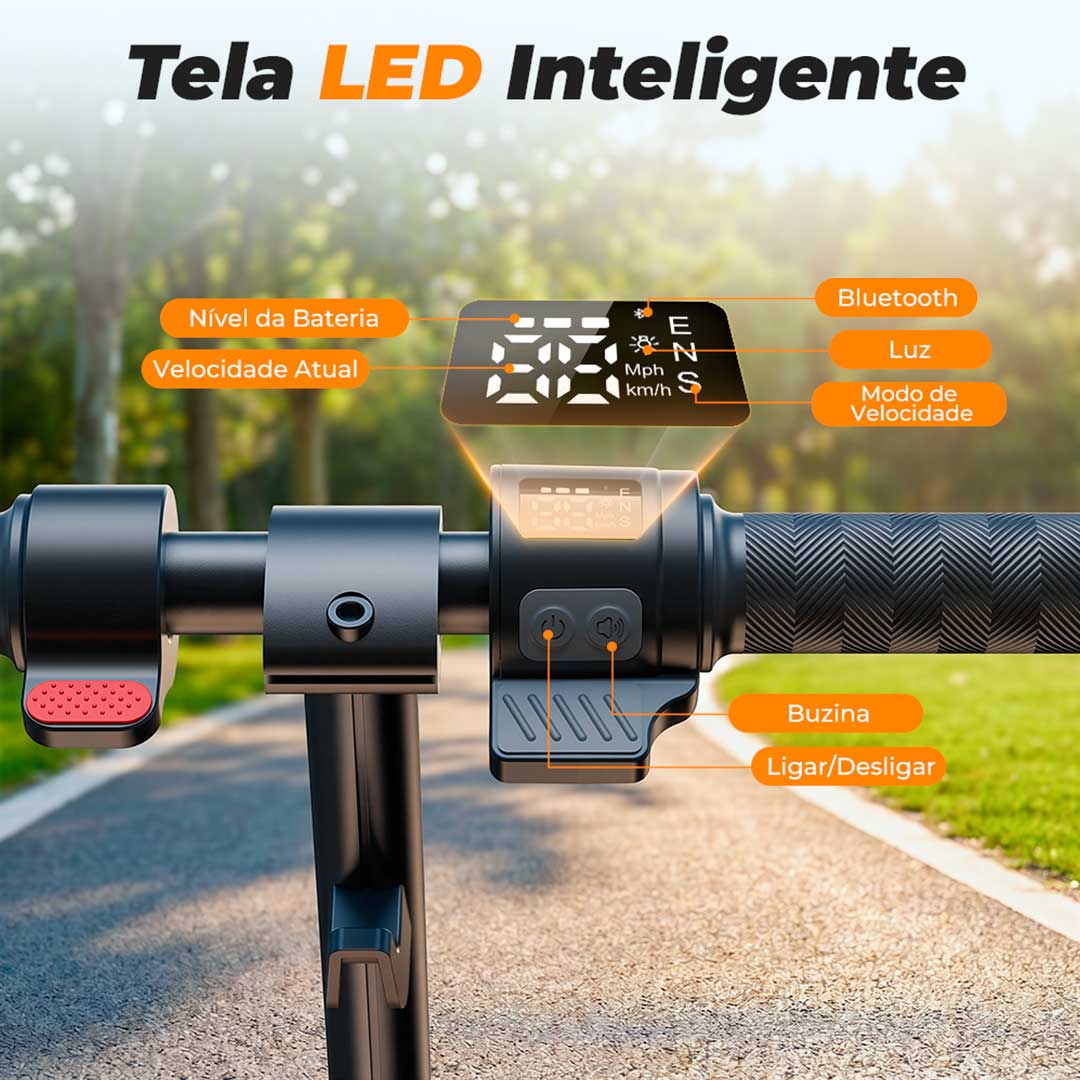 Patinete Elétrico iK3 Max - Patinete elétrico de 200w - Ebikes Lambo Patinete Elétrico iK3 Max - Patinete elétrico de 200w - Ebikes Lambo