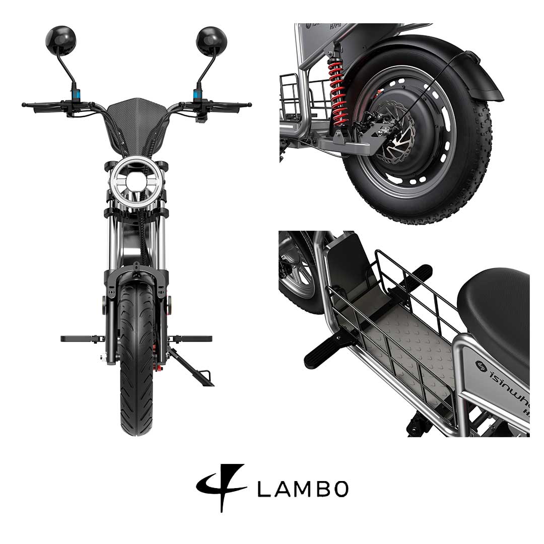Scooter elétrica H7 Pro - Scooter elétrica de 1000w - Ebikes Lambo Scooter elétrica H7 Pro - Scooter elétrica de 1000w - Ebikes Lambo
